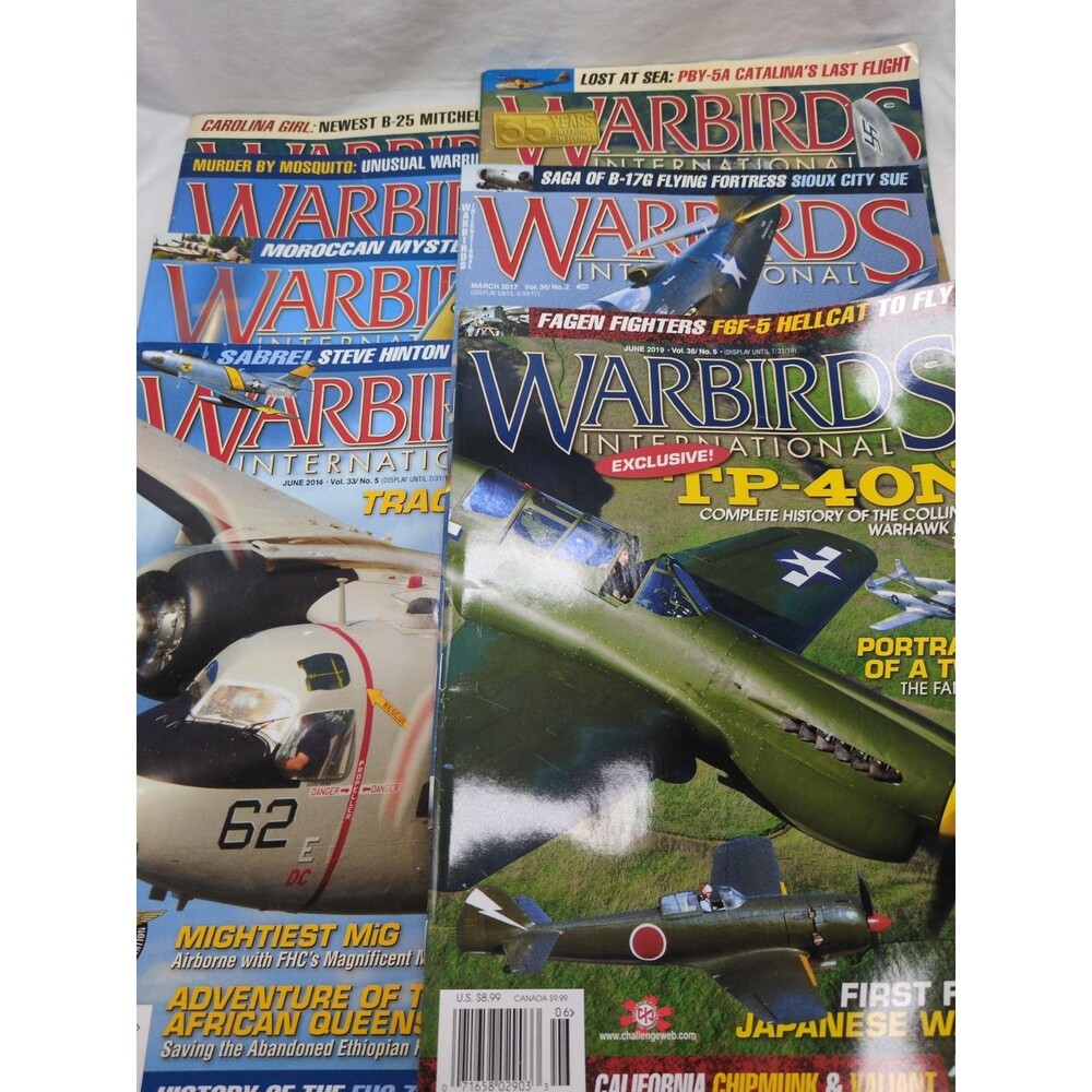 (7) Warbirds International Magazines